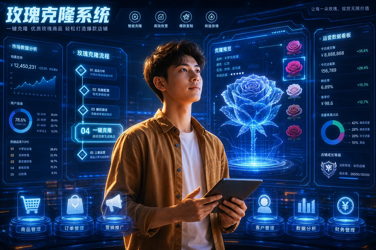 没想到电商新手实测玫瑰克隆拿卡系统三个月笔记流量变化真实数据
